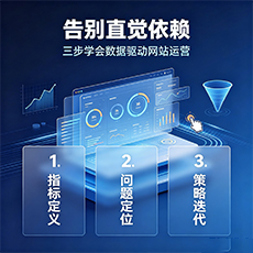 临夏建站-告别直觉依赖：三步学会数据驱动网站运营